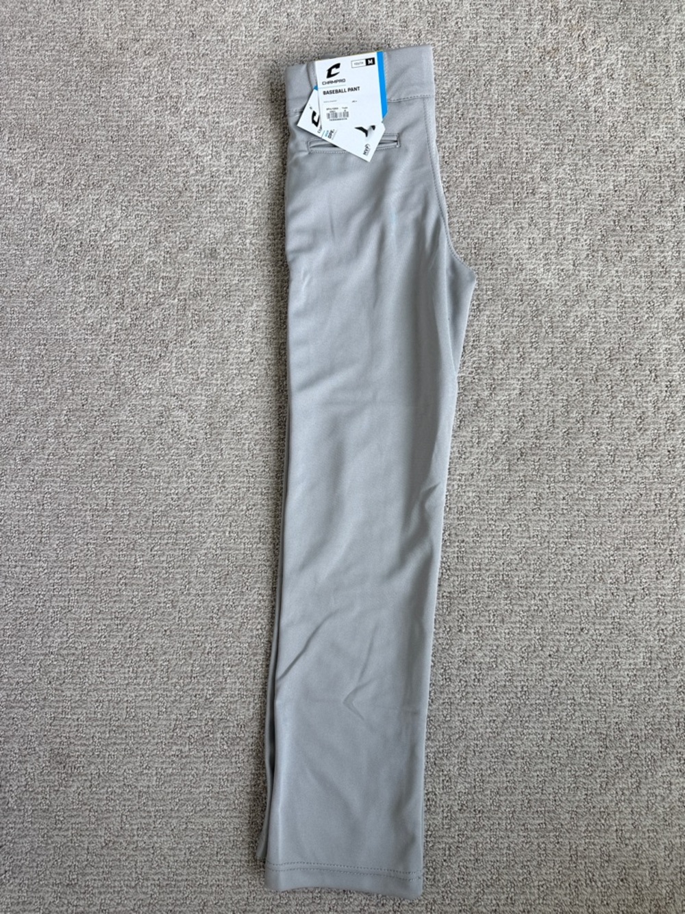 Champro Kids Baseball Pant in Light Gray